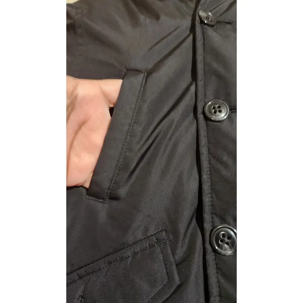 Baby Gap Puffer Black Jacket Coat Toddler Size 2 Pockets Classic Outdoors Zip Up
